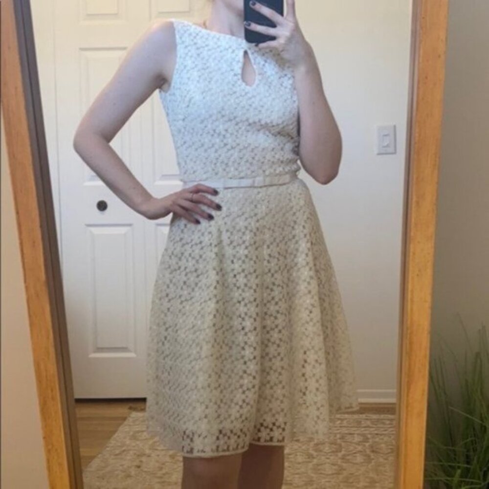 Off white Lace Taylor Wedding Shower Dress